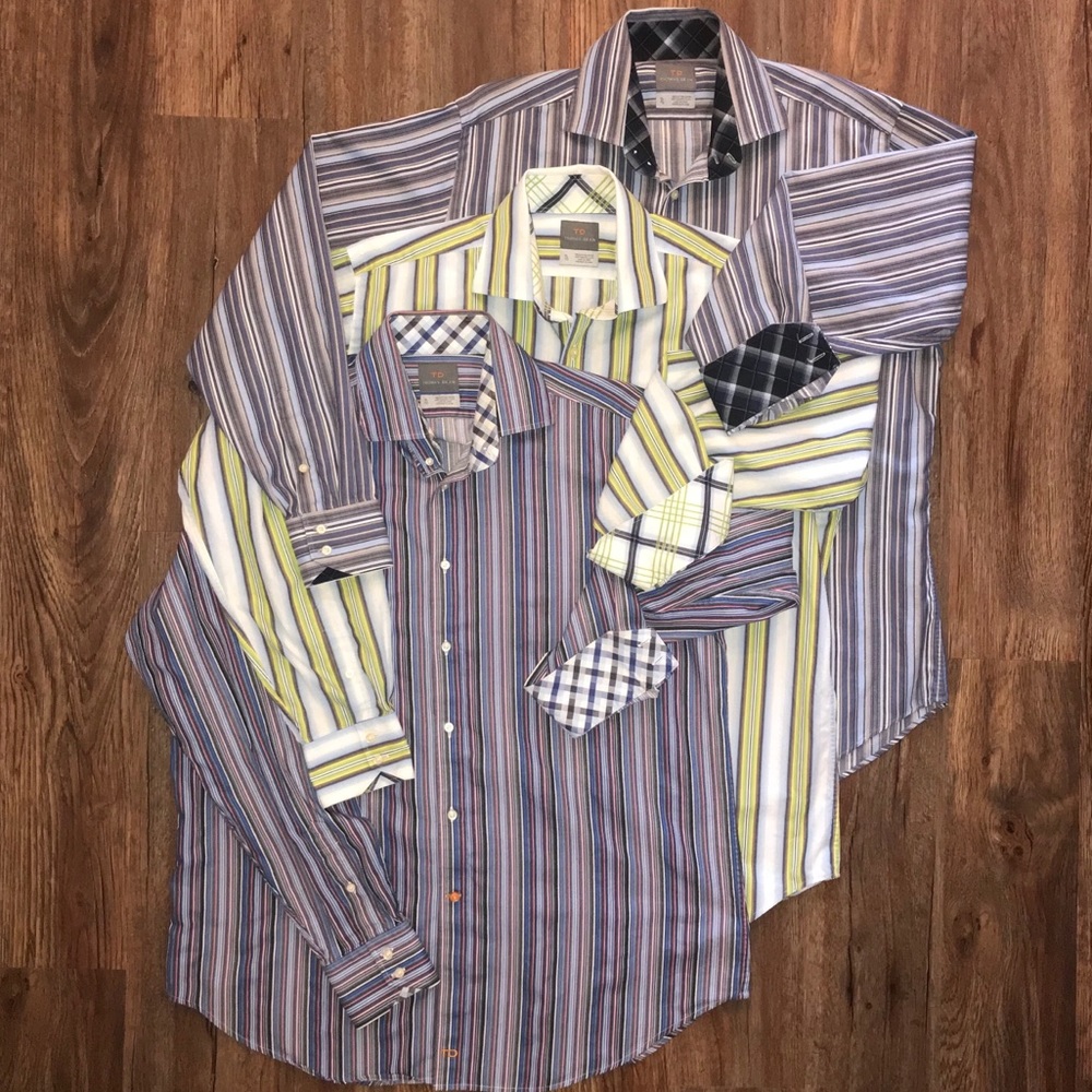 Thomas Dean - Button Up Very Fine Shirts 3 Pack-XL - Picture 1 of 8